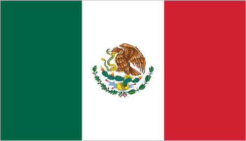 The flag of Mexico