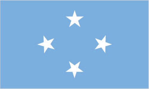 The flag of Micronesia