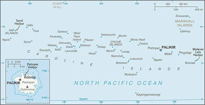 Map of Micronesia