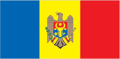 The flag of Moldova