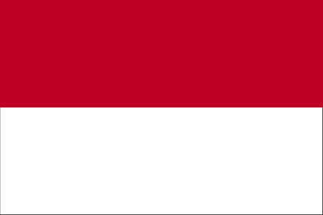 The flag of Monaco