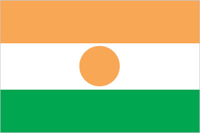 The flag of Niger