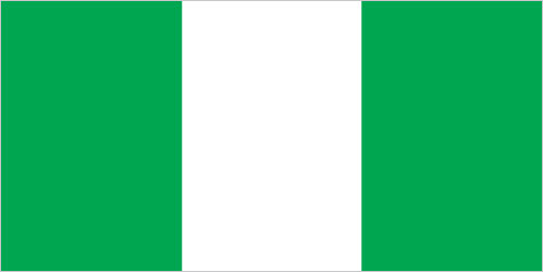 The flag of Nigeria