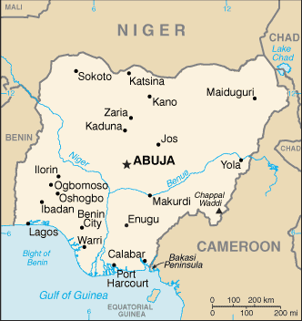 Map of Nigeria