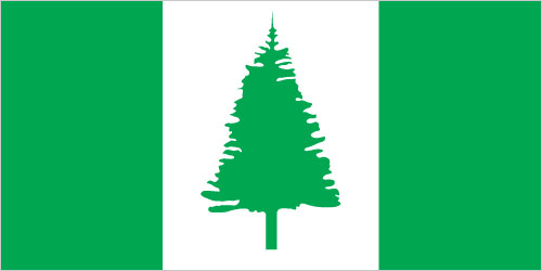 The flag of Norfolk Island