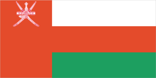 The flag of Oman