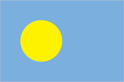 The flag of Palau