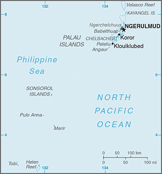 Map of Palau