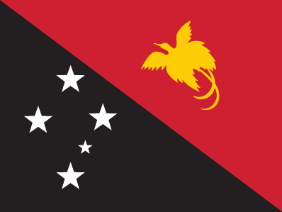 The flag of Papua New Guinea