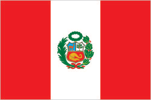 The flag of Peru