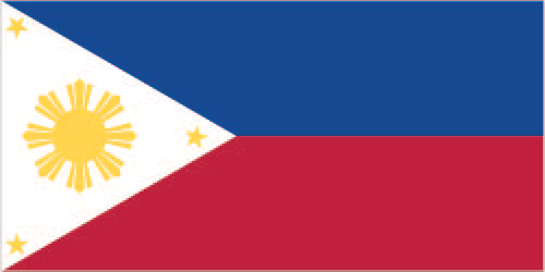 The flag of Philippines