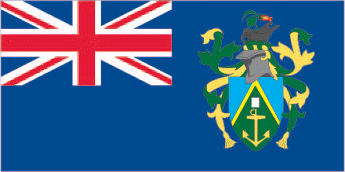 The flag of Pitcairn Islands