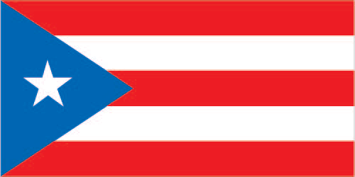 The flag of Puerto Rico