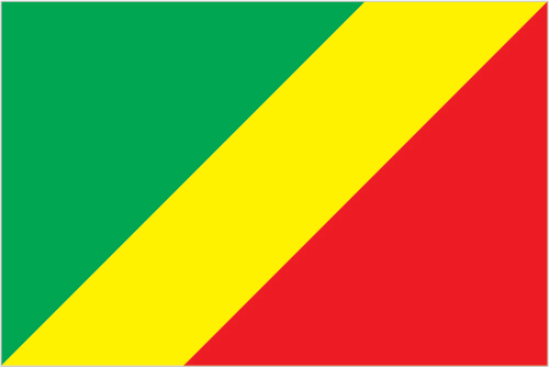 The flag of Republic of the Congo