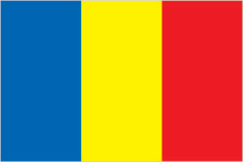 The flag of Romania