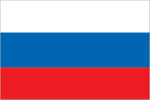 The flag of Russia