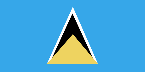 The flag of Saint Lucia