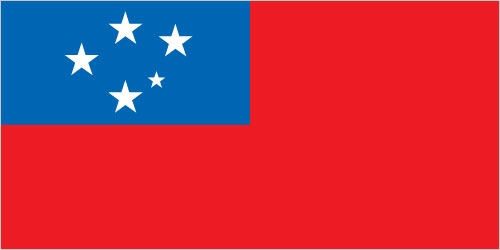 The flag of Samoa