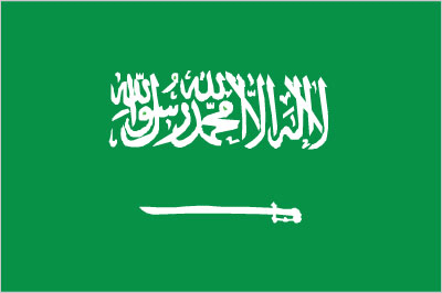 The flag of Saudi Arabia
