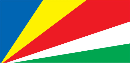 The flag of Seychelles