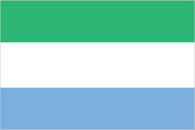 The flag of Sierra Leone