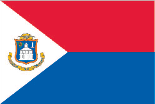 The flag of Sint Maarten