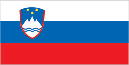 The flag of Slovenia