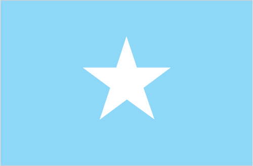 The flag of Somalia