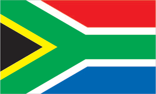 The flag of South Africa