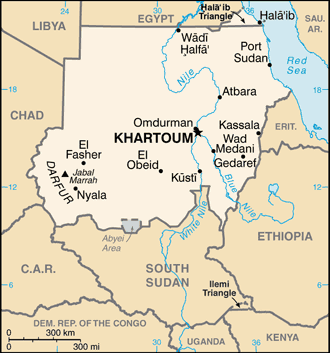 Map of Sudan