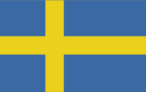 The flag of Sweden