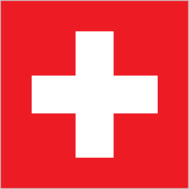 The flag of Switzerland