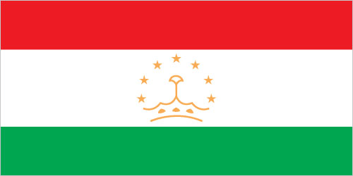 The flag of Tajikistan