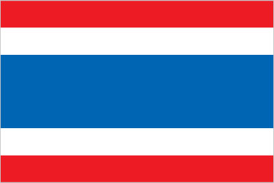 The flag of Thailand