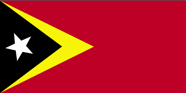 The flag of Timor-Leste