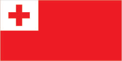 The flag of Tonga