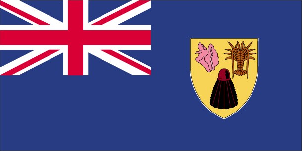 The flag of Turks and Caicos Islands