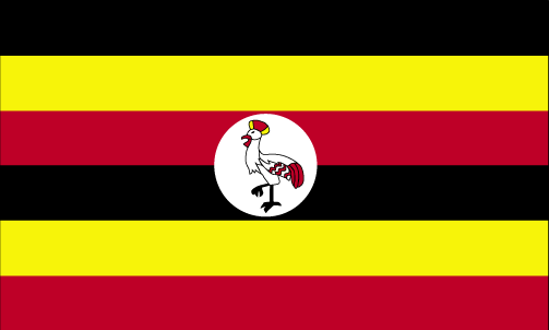 The flag of Uganda