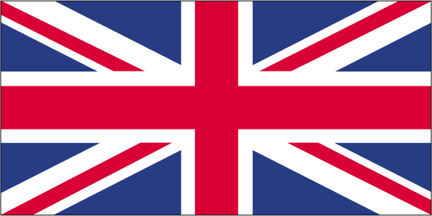 The flag of United Kingdom