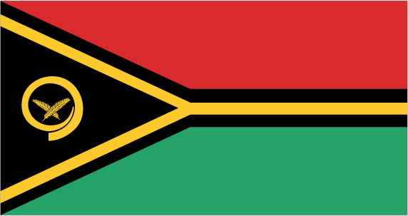 The flag of Vanuatu