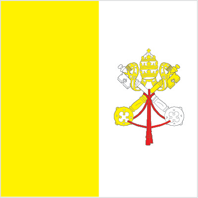 The flag of Vatican City