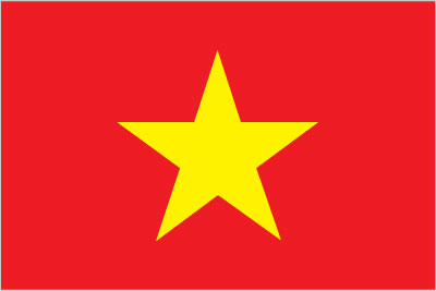 The flag of Vietnam